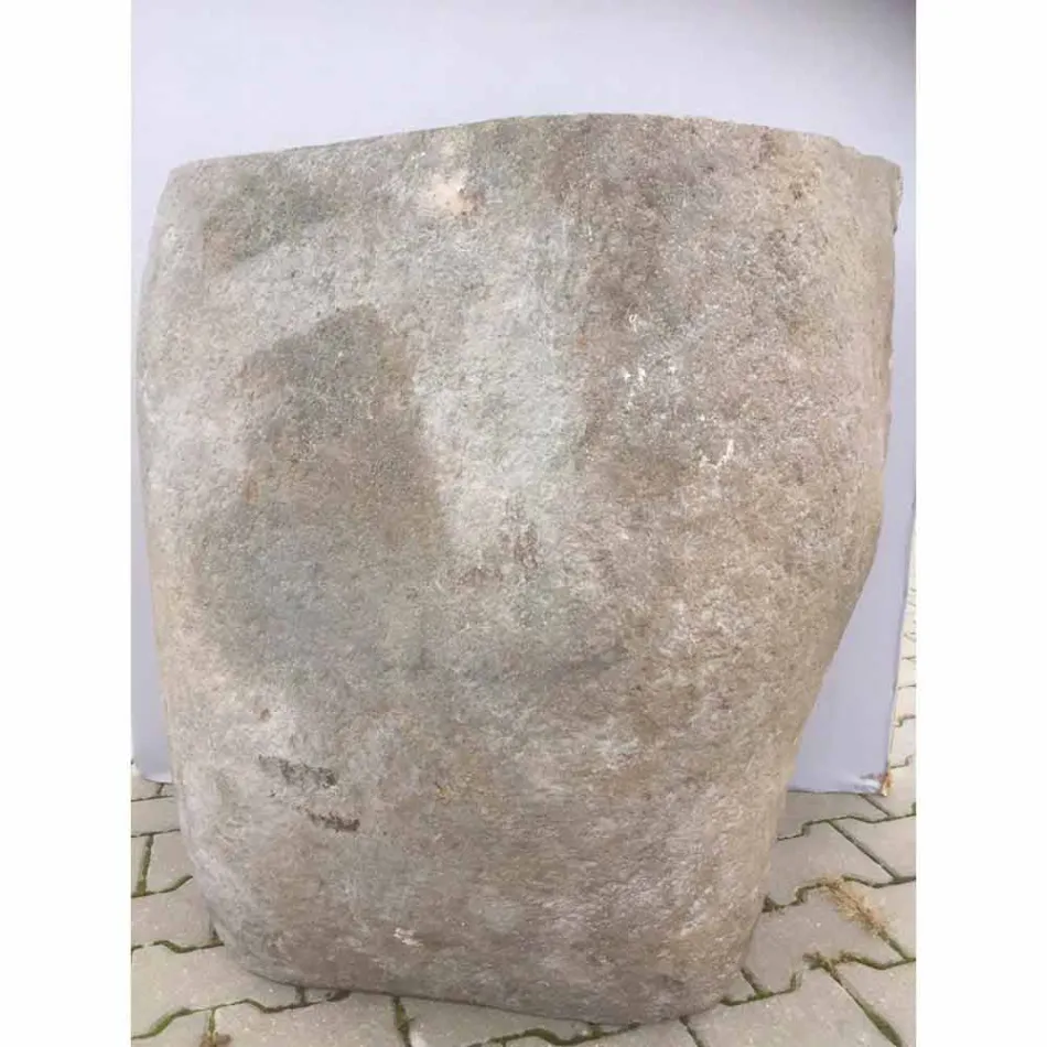 Lavabo design en pierre naturelle mer, pièce unique Viadurini