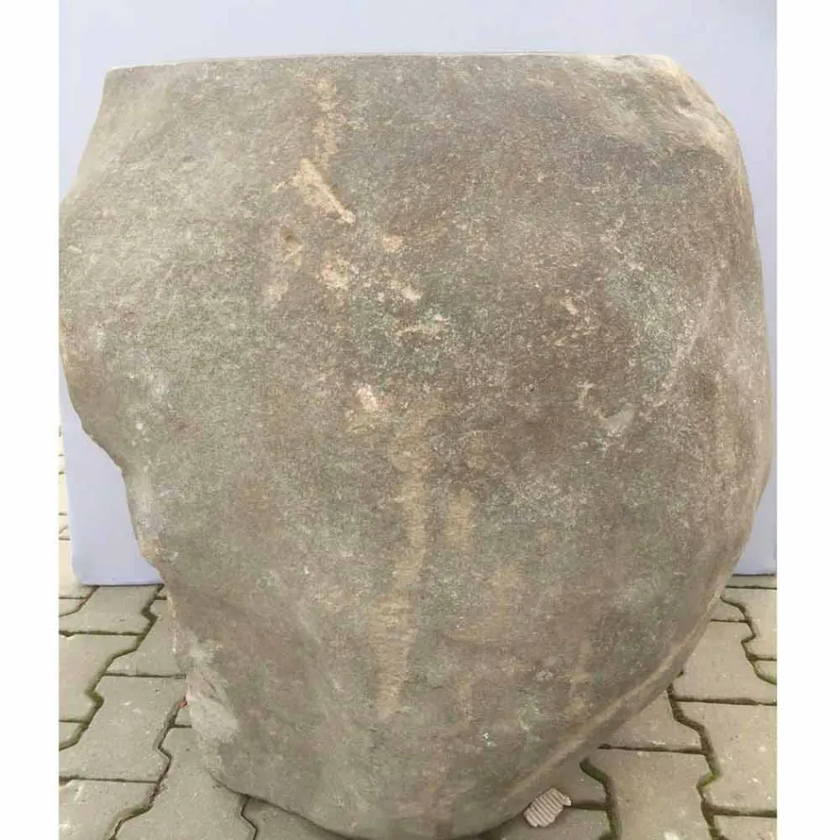 Lavabo design en pierre naturelle mer, pièce unique Viadurini