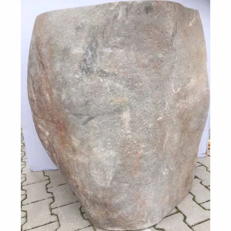 Lavabo design en pierre naturelle mer, pièce unique Viadurini