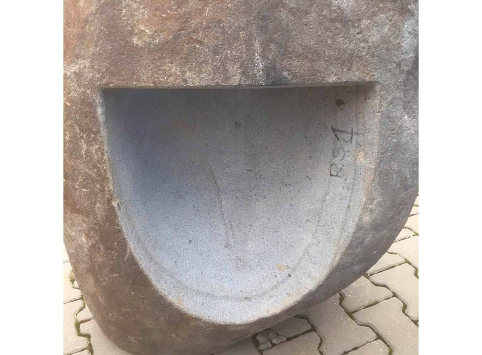 Lavabo design en pierre naturelle mer, pièce unique Viadurini