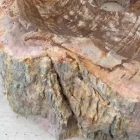 Évier de salle de bains design en bois fossile Star mini, pièce unique Viadurini