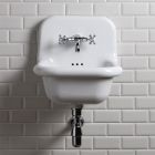 Lavabo de salle de bain sur pied en céramique blanche et colorée 42 cm - Meridiano Viadurini