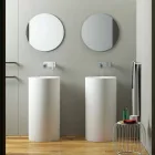 Lavabo à poser libre cylindrique fabriqué en Italie, Rumo Viadurini
