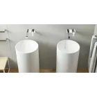 Lavabo à poser libre cylindrique fabriqué en Italie, Rumo Viadurini