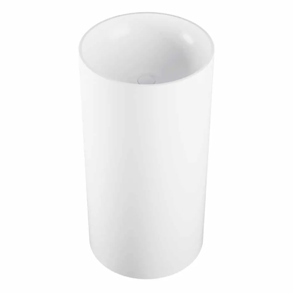 Lavabo à poser libre cylindrique fabriqué en Italie, Rumo Viadurini