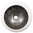 Vasque à poser en marbre circulaire - Ballao Viadurini