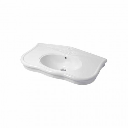 Lavabo avec pieds ou sans céramique L 110 cm, par Design Avise Viadurini