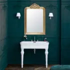 Lavabo console en céramique blanche Made in Italy Design classique - Areta Viadurini