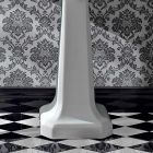 Lavabo console sur colonne vintage en céramique Made in Italy - Marwa Viadurini