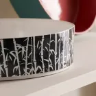 Lavabo à poser pour la salle de bain en grès cérame Made in Italy - Enveloppe Viadurini