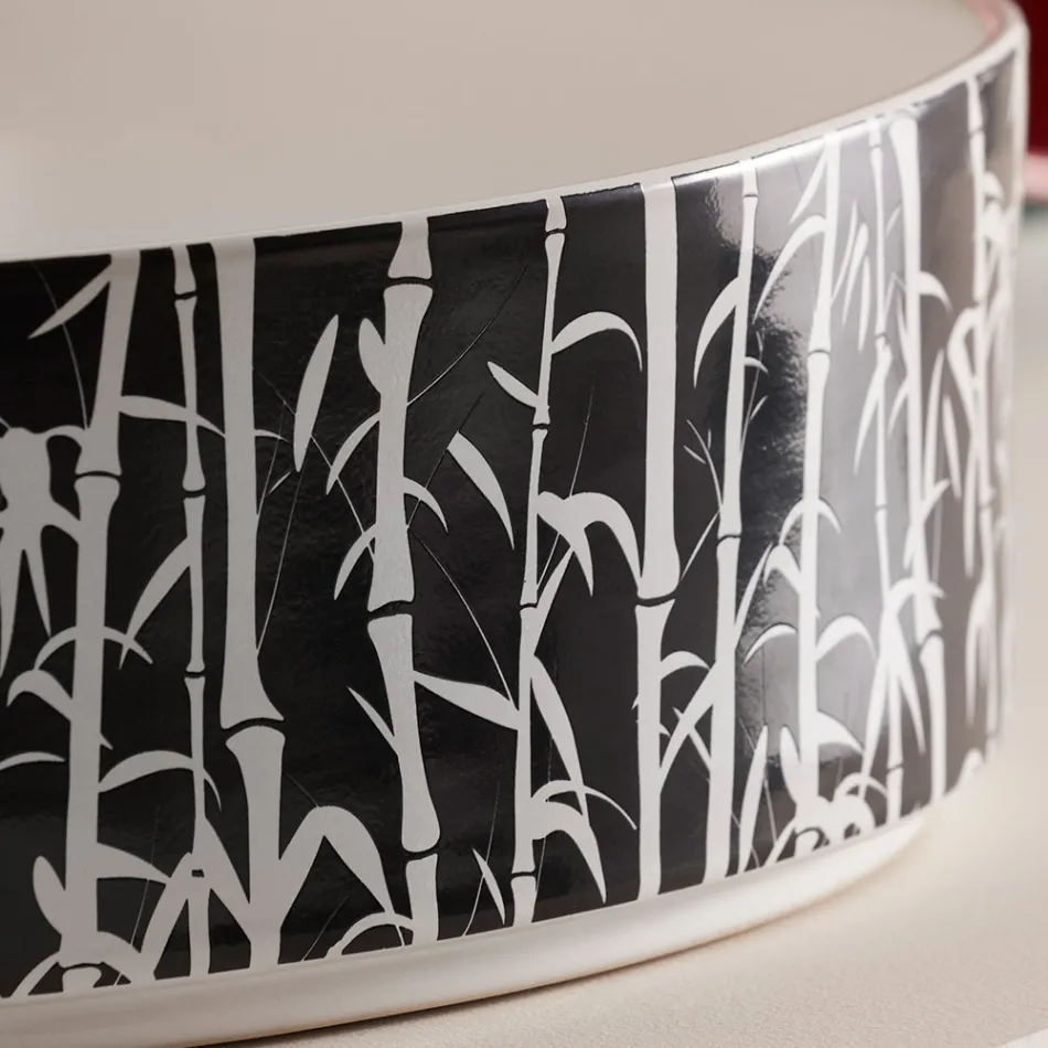 Lavabo à poser pour la salle de bain en grès cérame Made in Italy - Enveloppe Viadurini