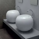 Vasque à poser en forme de boule en carreaux de céramique colorés Viadurini