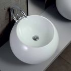 Vasque à poser en forme de boule en carreaux de céramique colorés Viadurini