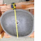 Lavabo à poser Artisan en pierre naturelle de rivière moderne - Aurea Viadurini