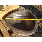 Lavabo à poser Artisan en pierre naturelle de rivière moderne - Aurea Viadurini