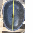 Lavabo à poser Artisan en pierre naturelle de rivière moderne - Aurea Viadurini