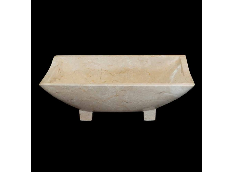 Lavabo design salle de bain en pierre naturelle Iria, pièce unique Viadurini