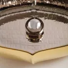 Lavabo de comptoir en céramique et or fabriqué en Italie Oscar design Viadurini