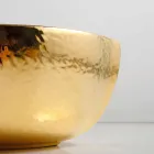 Lavabo de comptoir en céramique et or fabriqué en Italie Oscar design Viadurini