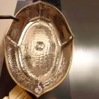 Lavabo de comptoir en céramique et or fabriqué en Italie Oscar design Viadurini