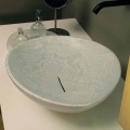Lavabo d'appui de design céramique en python, fait en Italie Animals