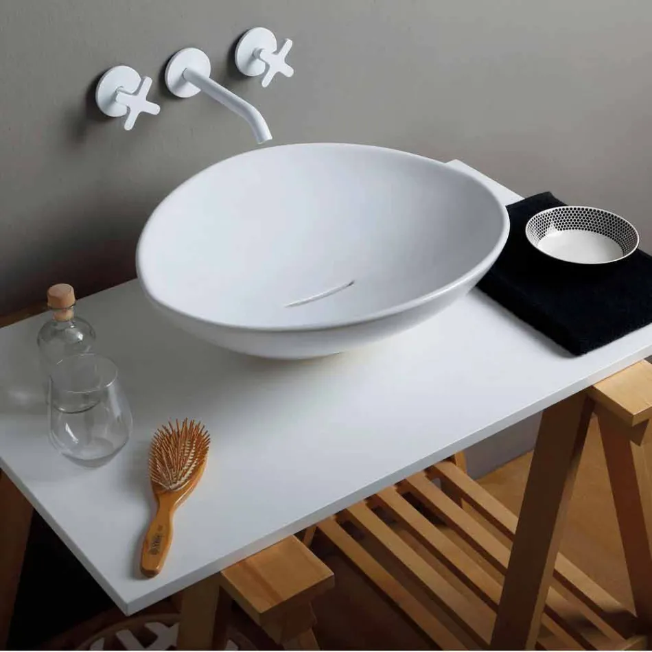 Lavabo design en céramique design en Italie Viadurini