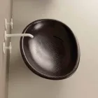 Vasque à poser en céramique noire python design en Italie Glossy Viadurini