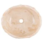 Lavabo à poser design fait main en marbre erosi, Busseto Viadurini