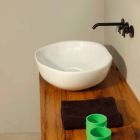 Vasque à poser en céramique design en Italie Stem Viadurini
