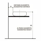 Lavabo à poser design en raku doré fabriqué en Italie, Ramon Viadurini