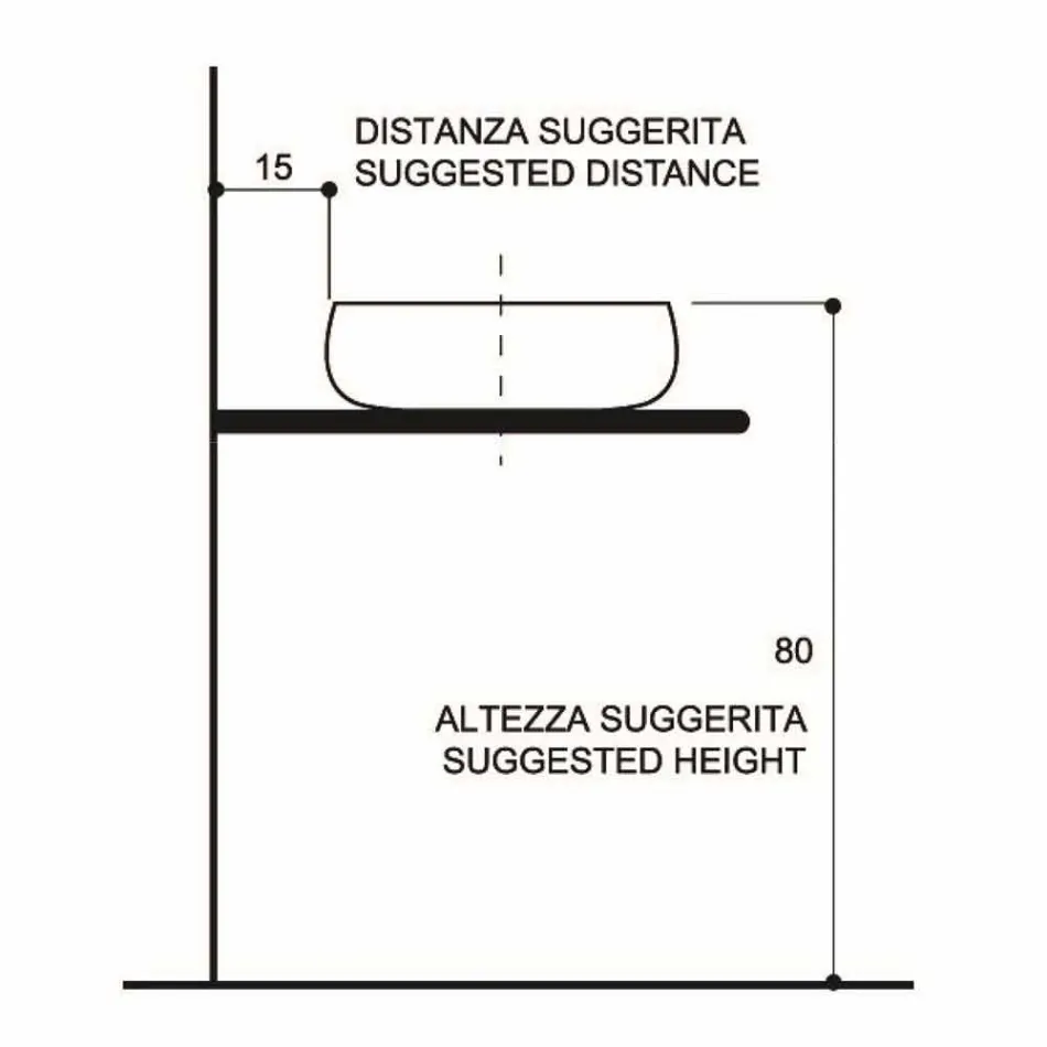 Lavabo à poser design en raku doré fabriqué en Italie, Ramon Viadurini