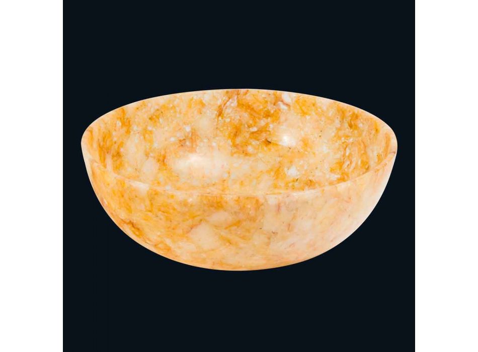 Design lavabo à l'appui de la pierre de quartz jaune Sandia Viadurini