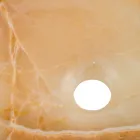 Lavabo à poser design en pierre d'onyx de Lana, fait à la main Viadurini