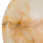 Lavabo à poser design en pierre d'onyx de Lana, fait à la main Viadurini