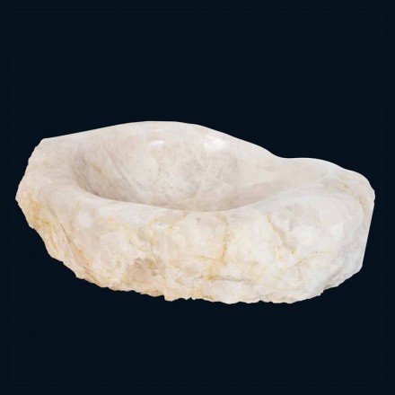 Lavabo support de conception cristal de quartz Iva, faite main Viadurini