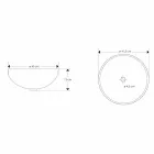 Lavabo à poser design en résine transparente et cuivre - Salvatore Viadurini