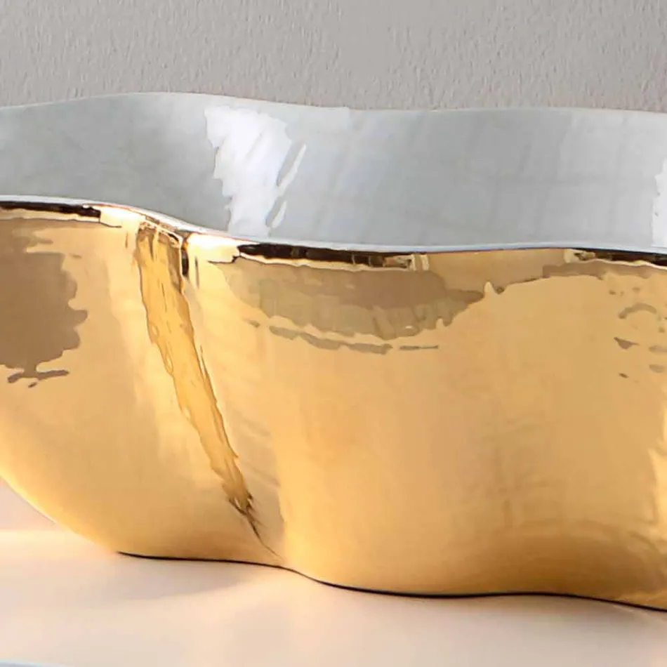 Lavabo en céramique au design moderne fabriqué en Italie Cube Viadurini