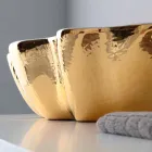 Lavabo en céramique au design moderne fabriqué en Italie Cube Viadurini