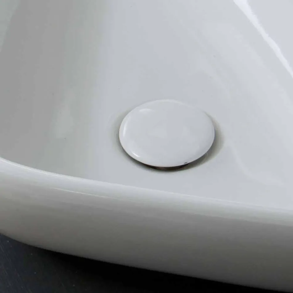 Lavabo en céramique design moderne fabriqué en Italie Sofia Viadurini