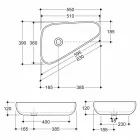 Lavabo en céramique design moderne fabriqué en Italie Sofia Viadurini