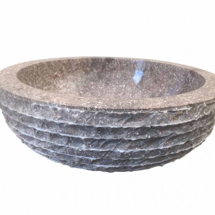 gris pierre naturelle vasque Finn, une seule pièce Viadurini