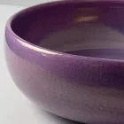 Évier de comptoir en argile Raku avec lustre craquelé métallique - Prisma Viadurini