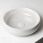 Évier de comptoir en argile Raku avec lustre craquelé métallique - Prisma Viadurini