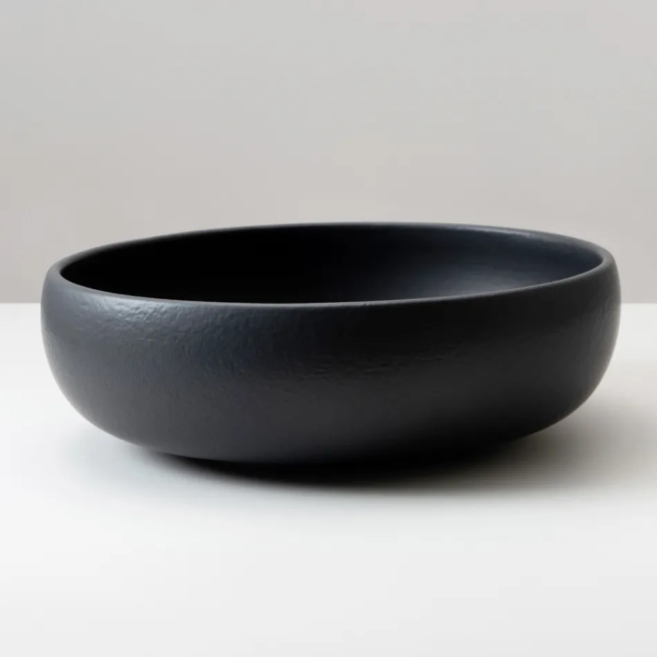 Évier de comptoir en argile Raku avec lustre craquelé métallique - Prisma Viadurini