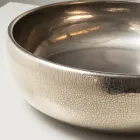 Évier de comptoir en argile Raku métallisée tournée à la main - Prisma Viadurini