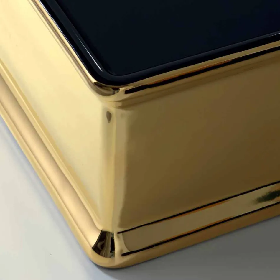 Lavabo à poser en céramique bicolore fabriqué en Italie par Debora Viadurini