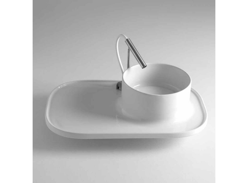 Lavabo en céramique avec un design moderne Marta Viadurini