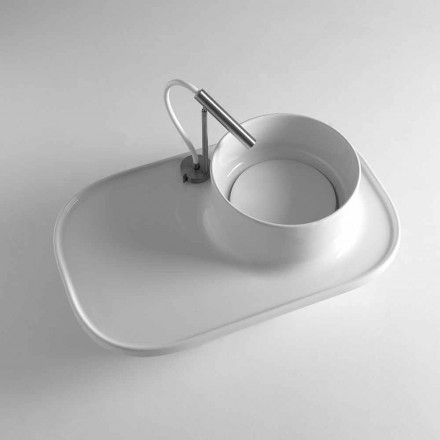 Lavabo en céramique avec un design moderne Marta Viadurini