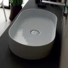 Lavabo en céramique design moderne Sun made Italy 65x35 cm Viadurini