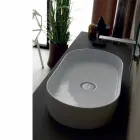 Lavabo en céramique design moderne Sun made Italy 65x35 cm Viadurini